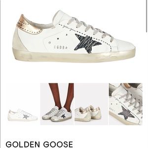 Golden goose superstar leather low top sneakers